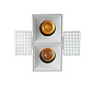 ART-SQF-180x2 LED светильник встраиваемый безрамочный полуповоротный Downlight   -  Встраиваемые светильники 